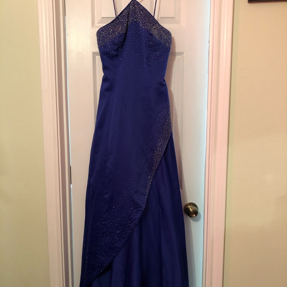Blue prom dress